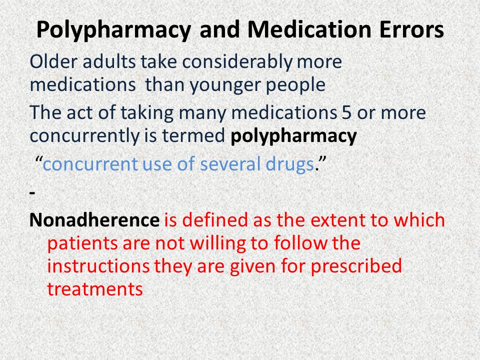 Polypharmacy: Risks and Prevention